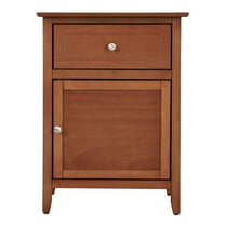 Passion Furniture PF-G1414-N-60 25 x 15 x 19 in. Lzzy 1 Drawer Oak Nightstand