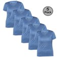 thumbnail image 1 of 5 Senses Lot de 5 T-Shirts pour Femmes, Tissu de Performance à Séchage Rapide, 100 % Polyester, 1 of 3