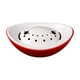 thumbnail image 4 of Plato de hielo seco de melamina con forma de lingote de oro para shabu, ideal para cocina, restaurante y familia. Rojo blanco, 4 of 9
