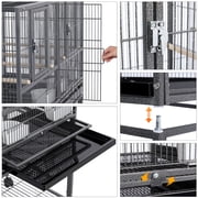 Renwick Divided Breeder Metal Cage for Small Birds