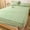 Green, variant on Waterproof Quilted Ice Silk Mattress Cover Breathable Cooling Summer Bed Protector For Bedroom Guest Room(Purple）