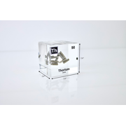 Engineered Labs Educational Thorium Element Cube Display Clear Acrylic USA