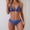 Style13-Blue womens swimsuits, variant on Mceream Women's Fashion Plus Size Print Conjoined Swimsuit Swimming Trunks Bikinis Tops Black XXXXL