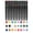B, variant on 12 Pack Dual Tip Acrylic Paint Markers – 10ml Black Barrel Waterproof Pens, Fine & Brush Tips for DIY Cup Painting, Graffiti & Glass, Non-Toxic Water-Based Art Supplies