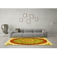 thumbnail image 3 of Ahgly Company Indoor Rectangle Medallion Yellow Traditional Area Rugs, 4' x 6', 3 of 4