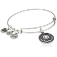 thumbnail image 1 of Alex and Ani Midnight Sun EWB Bangle Bracelet, Rafaelian Silver, 1 of 2