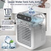 Portable AC for Car, 25W Rechargeable Portable Air Conditioners, Mini AC Unit 2 Cool Air Spray, Personal Cooling Fan with 2 Speeds, Small Room Air Conditioners for Bedroom, Office, Outdoor