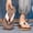 Brown, variant on WIZUTIZ Men's Flip Flops Casual Beach Thong Sandals with Textured Footbed for Outdoor