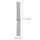 thumbnail image 2 of EeaseMX Correa de reloj de acero inoxidable elegante correa de reloj de repuesto compatible con Garmin Venu plata, 2 of 7