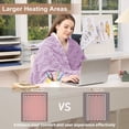 thumbnail image 6 of EuKer Washable Electric Blanket, 50"x 60" Warm Blanket with 10 Heating Levels & 10 Time Settings, Purple, 6 of 7