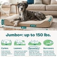 thumbnail image 4 of FurHaven Pet Dog Bed | Orthopedic Ultra Plush Luxe Lounger Pet Bed for Dogs & Cats, Cream, Jumbo Plus, 4 of 10