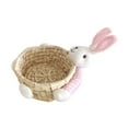 thumbnail image 2 of Cesta de Pascua con forma de conejo, cesta de regalo para dulces, cesta tejida a mano, regalo para fiestas, almacenamiento de juguetes Grande, 2 of 9