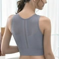 thumbnail image 5 of Plus Size Sports Bras Women Convertible Bra Feature V-Neck Nursing Bra Style W-1233 Gray M, 5 of 8