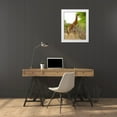 thumbnail image 4 of Dana Underdahl 12x14 White Modern Wood Framed Wall Art Titled - Giraffe Walk III, 4 of 5