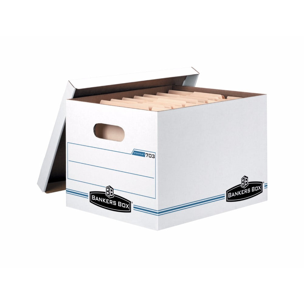 Bankers Box 1327538 File Storage Basic Letter & Legal Pack 4 Walmart