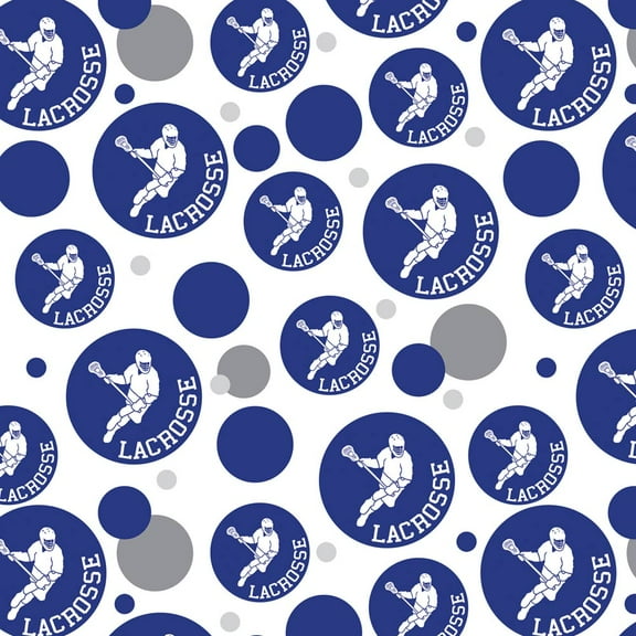 Lacrosse Sport Premium Gift Wrap Wrapping Paper Roll Pattern