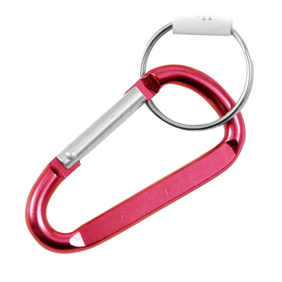 8mm Large 3.25" Carabiner Clip Key Chain - Pink