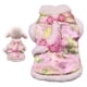 thumbnail image 4 of Xihbxyly Artículos para Mujeres Por Menos de 10 Dólares. Ropa de Año Nuevo para Perros, Cálida, Peluche, Tang, Peonía, Cheongsam de Dos Patas, 4 of 7
