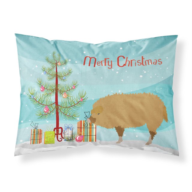 "Treasures Funda de almohada navideña con cerdo mangalica húngaro, estándar, multicolor" Caroline's Treasures BB9301PILLOWCASE