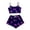 Purple, variant on HNMKIU 2024 Women's Printed Pajama Set Soft Sleepwear Two Piece Outfit for Comfortable Nights Black,M