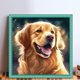 thumbnail image 2 of Kit Punto Cruz Perro Impreso Hilo Algodón Ecológico Bordado Arte 40x40cm 11CT, 2 of 9