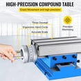 thumbnail image 4 of Milling Working Table 7.3 X 4 Inch Worktable Compound Slide Table For All Drill Stands Bench Drilling Milling Machine ,Great Multi-Purpose Application, 4 of 7