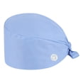 thumbnail image 2 of dgysar Fashion Unisex Scrub Cap, Cotton Working Hat with Buttons for Ear Protection, Professional One Size Blue, 2 of 4