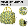thumbnail image 6 of Lunch Bag Lunch Box for Women Reusable Insulated Lunch Bags,Water-Resistant Lemons with Leaves on Black Cooler Lunch Tote Bag, Large Capacity for Work Travel Picnic, 6 of 6