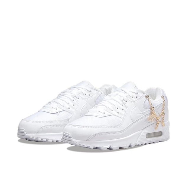 Zapatillas deportivas Air Max 90 de piel, color negro, gris y blanco, de caña baja, con amortiguación Air Cushion, para hombre y mujer