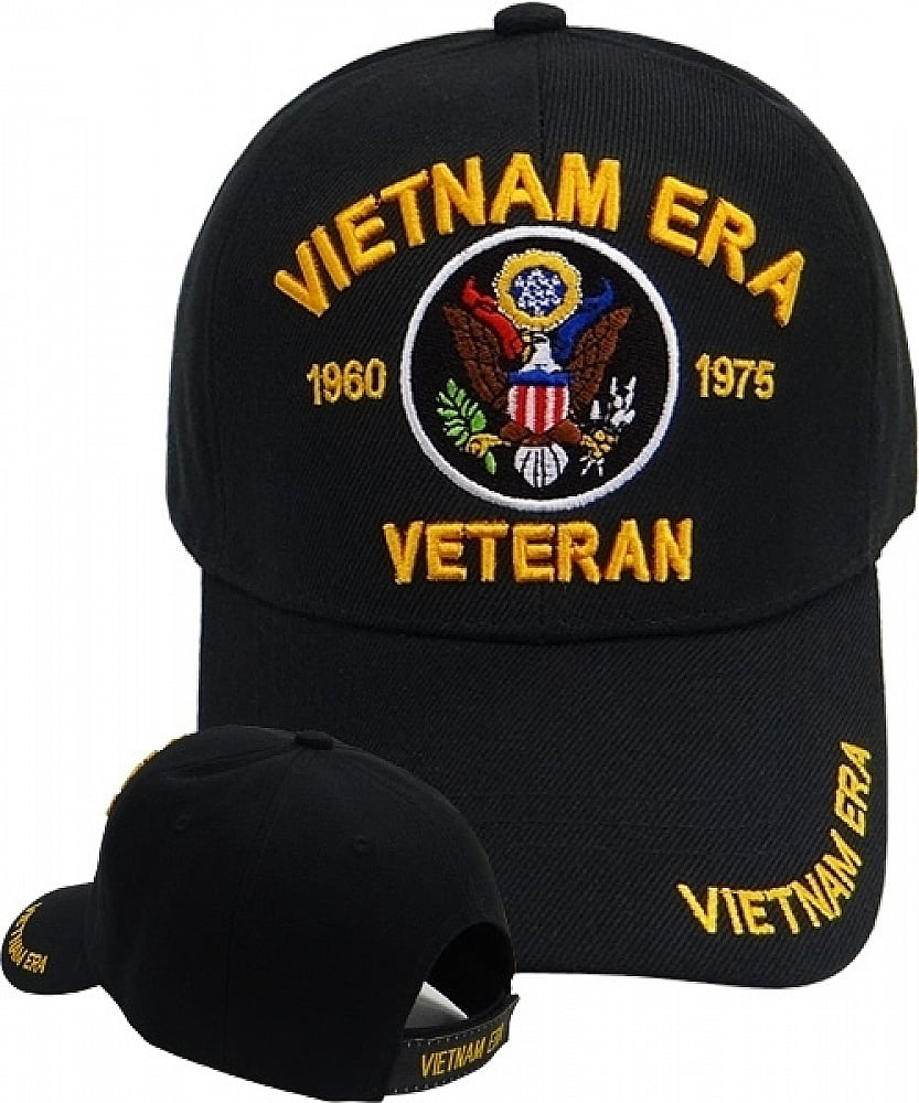Black Baseball Cap with Eagle Vietnam Veteran Hat