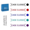 thumbnail image 7 of Printtoo Case Closed Self Inking Rubber Stamp Pre-Inked Office Stamp- Home Office Business Stationery, Red- 42 x 9 mm, 7 of 7