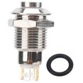 thumbnail image 2 of Button Switch, Waterproof Push Button Switch Pressure Resistant Flame Retardant Base  for Low Current Doorbells for Access Control Device Activation Red,Green,Blue,Yellow,White, 2 of 7