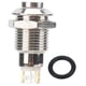 thumbnail image 1 of Ficarrico Interruptor de botón de metal de 10 mm Interruptor de arranque con bloqueo automático impermeable con luz 3 V (verde), 1 of 8