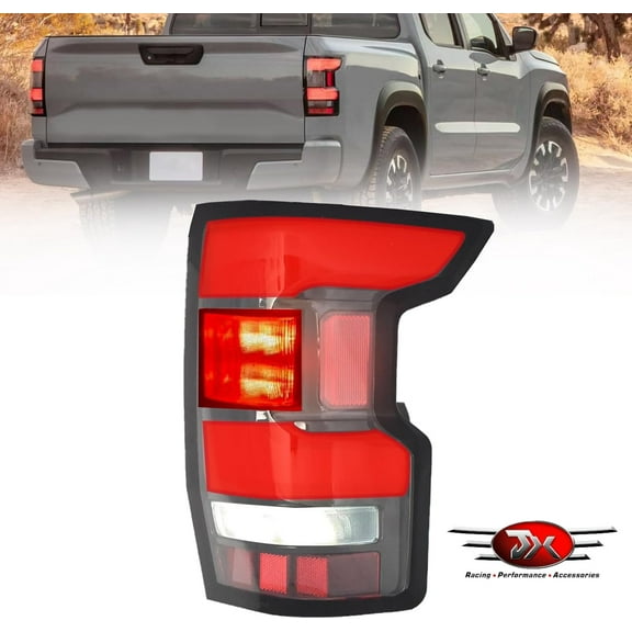 JX RACING Full LED Tail Light W/Bulbs Compatible with Nissan Frontier 2022 2023 2024 2025 Red Rear Brake Tail Lamp Assembly Right Passenger Side