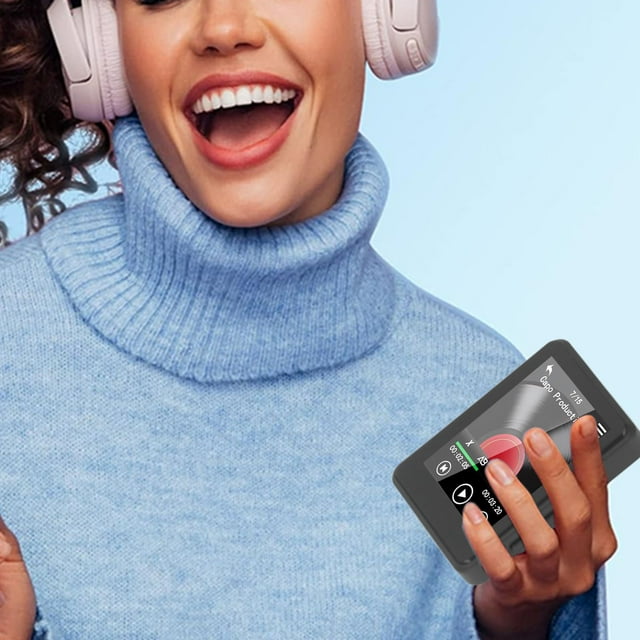 Portable Music Player, MP3 MP4 Player 2.4 Inch Full Touch Screen HiFi Stereo Sound Multifunctional Recording for Daily for Sports Without Memory Card,With 8G Memory Card,With 16G