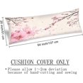 thumbnail image 2 of Cherry Blossoms Body Pillow Cover 20x54 Pillow Case Pink Flowers Cherry Blossom Cushion Long Pillowcase with Zipper Floral Pillow Covers Decorative Soft Large Bedding Pillow Cases for Bedroom,Couch, 2 of 6
