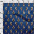 thumbnail image 2 of oneOone Cotton Poplin Fabric Leaves & Paisley Block Print Sewing Fabric BTY 42 Inch Wide, 2 of 4