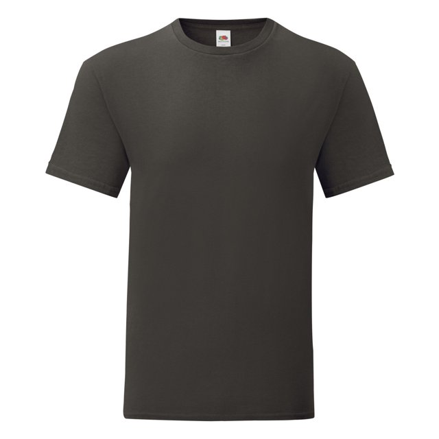 Fruit Of The Loom - Camiseta emblemática de la marca para hombre caballero (Paquete de 5) (Gris Grafito Claro) Fruit of the Loom UTPC4369_lightgraphitegrey