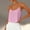hwj# Pink618, variant on Huowey Women Cami Solid Color Spaghetti Strap Scoop Neck Loose Fit Crop Top Camisole Summer Sleeveless Tank Top Casual Blouse Lightweight Basic Beach Vacation Shirt,Army Green,L