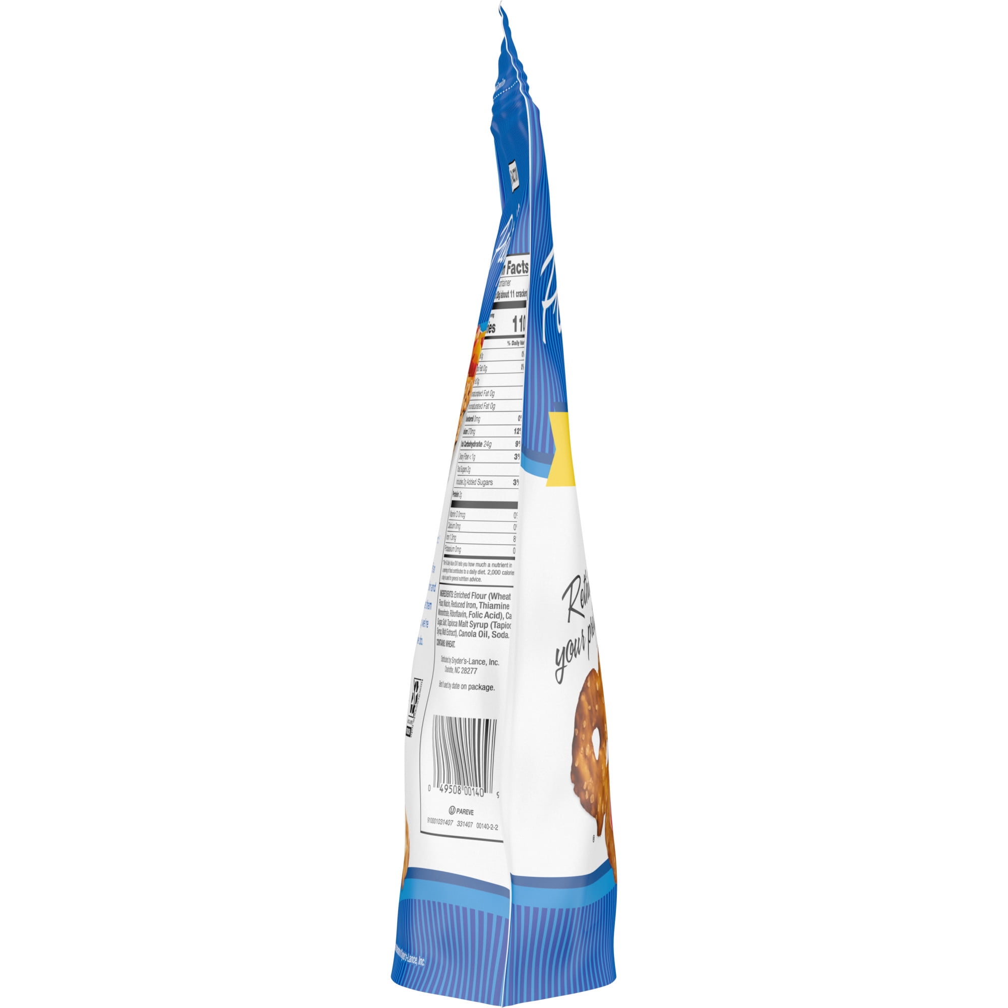 Snack Factory Original Pretzel Crisps, Non-GMO, 14 oz Party Size Bag