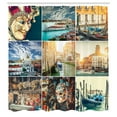 thumbnail image 3 of Ambesonne Nautical Shower Curtain, Venice Canals, 69"Wx75"L, Multicolor, 3 of 5