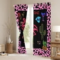 thumbnail image 3 of Homewish Cartoon Unicorn Flamingo Black Out Curtains,Chic Leopard Print Curtains Pack of 2 (42x63 Each),Tropical Botanical Cacrus Bedroom Curtains For Girls Kids,Microfiber Bedroom Decor, 3 of 6