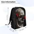 thumbnail image 4 of Easygdp Realistic Rose Skull Mochila Versátil y Elegante: Comodidad, Almacenaje y Durabilidad para la Universidad, Trabajo, Viajes y Uso Diario, 4 of 8