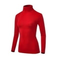 thumbnail image 2 of Women Soft Long sleeve Lightweight Turtleneck Top, 2 of 5