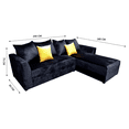 thumbnail image 2 of Sala esquinera Modular EL BAZAR STORE modelo Samso 240x180 cm terciopelo negro, 2 of 4