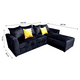 thumbnail image 2 of Sala esquinera Modular EL BAZAR STORE modelo Samso 240x180 cm terciopelo negro, 2 of 4