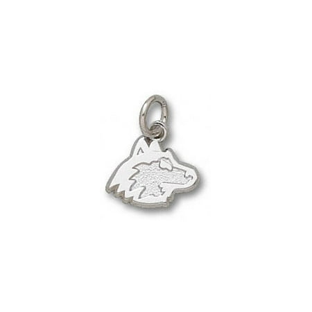 NCAA - Northern Illinois Huskies Sterling Silver Huskie Head 3/8'' Pendant