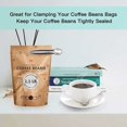 thumbnail image 3 of 10 Pieces Stainless Steel Closing Clips, Bag Clip Closing Clips Clips for Food, Coffee, Bread and Snack Bags, 3 of 5