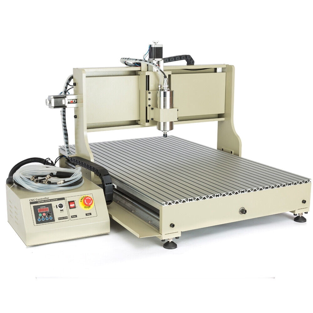 Miumaeov 4 Axis CNC 6090 Router Engraver Wood Carving Milling Machine 2.2kW+Controller USB