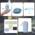 thumbnail image 4 of Unique Bargains Mini Windproof Folding Lightweight Umbrella Light Blue, 4 of 6